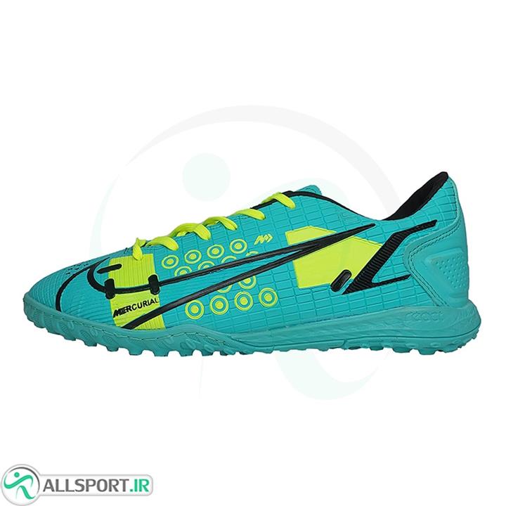کفش چمن مصنوعی نایک مرکوریال ویپور  طرح اصلی Nike Mercurial Vapor Black  Green Blue